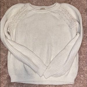 Cream Forever 21 girls sweater